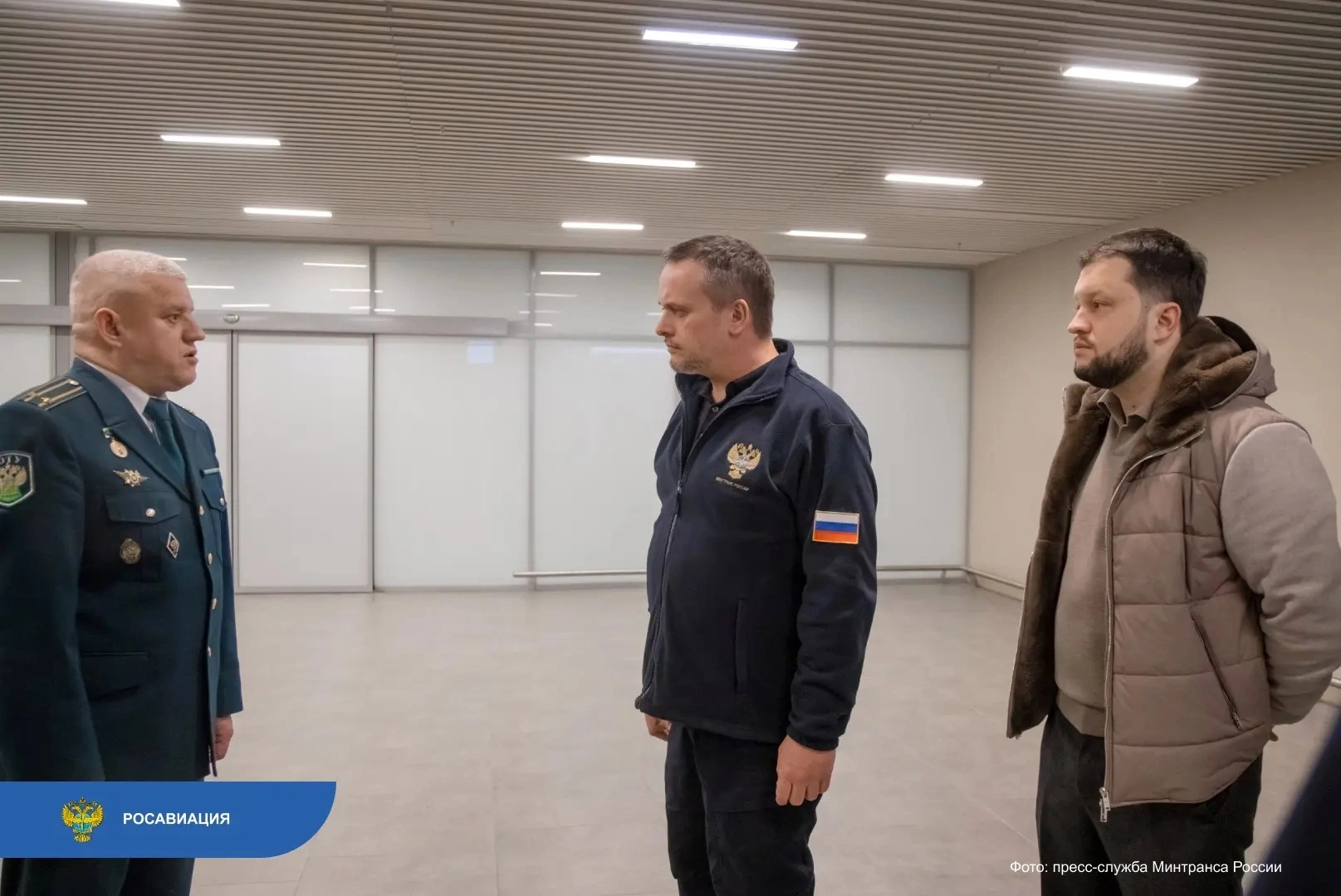 Министр транспорта Андрей Никитин и руководитель Росавиации Дмитрий Ядров посетили аэропорт Платов