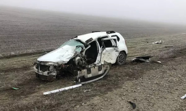 Фото: авария в Ростовской области // кадр Госавтоинспекции РО