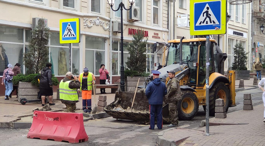 Фото: перекрытое движение в Ростове, кадр из архива 1rnd