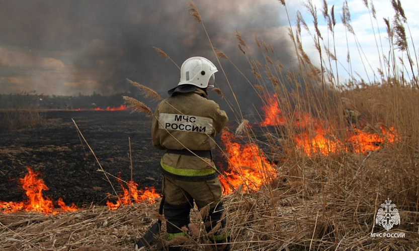 Фото: В Ростовской области в ближайшие дни сохранится чрезвычайная пожароопасность / фото: соцсети МЧС по РО