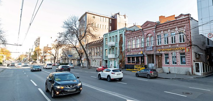 Фото: южная сторона Красноармейской, где запретят парковку, Яндекс.Карты